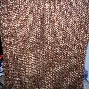 Warm Textured Brown Throw Blanket